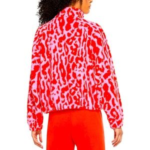 nike leopard sherpa jacket